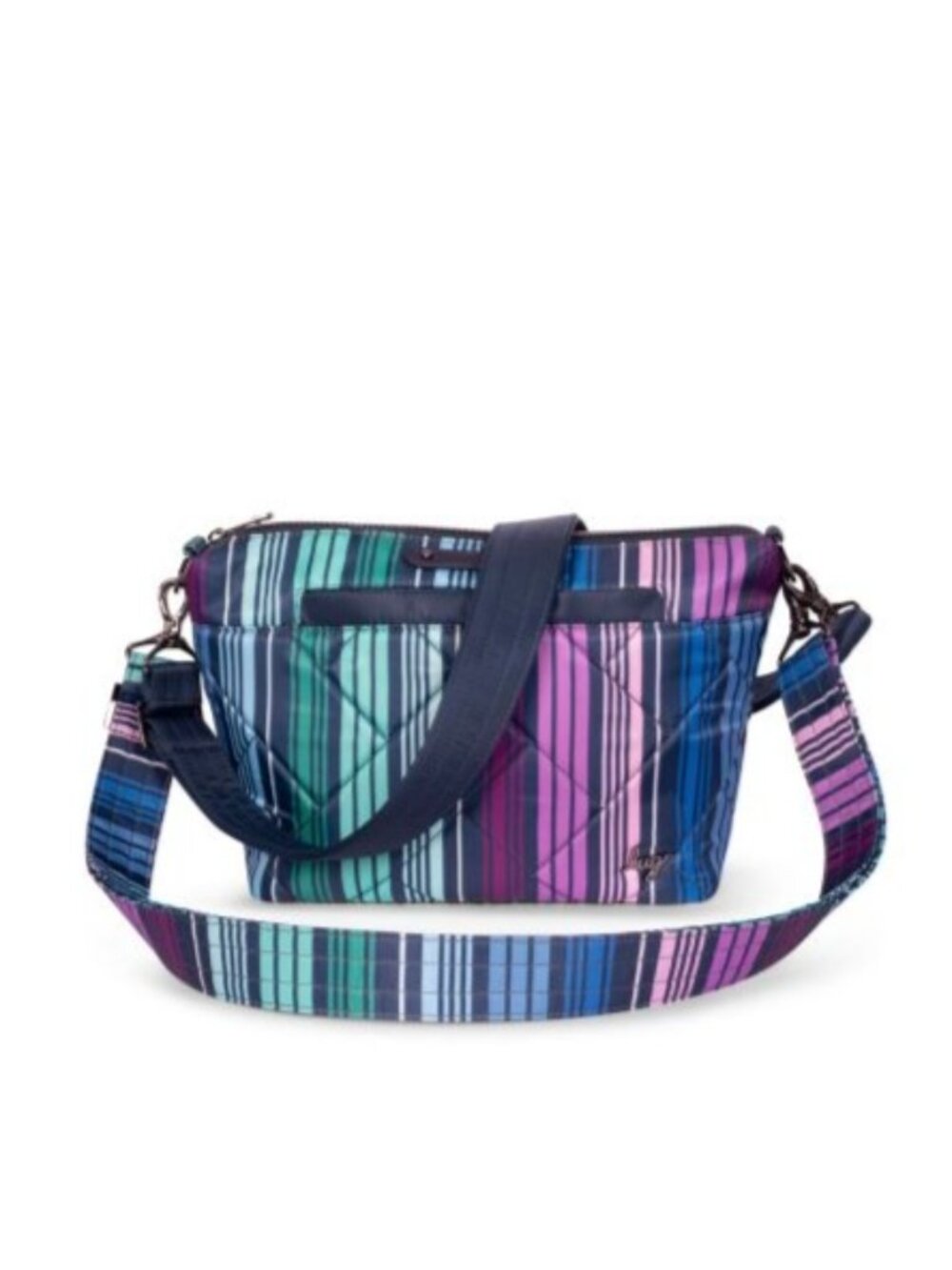 Lug Flare 2 Crossbody Bag for Women - Love Stripe Multi, Perfect for Travel and